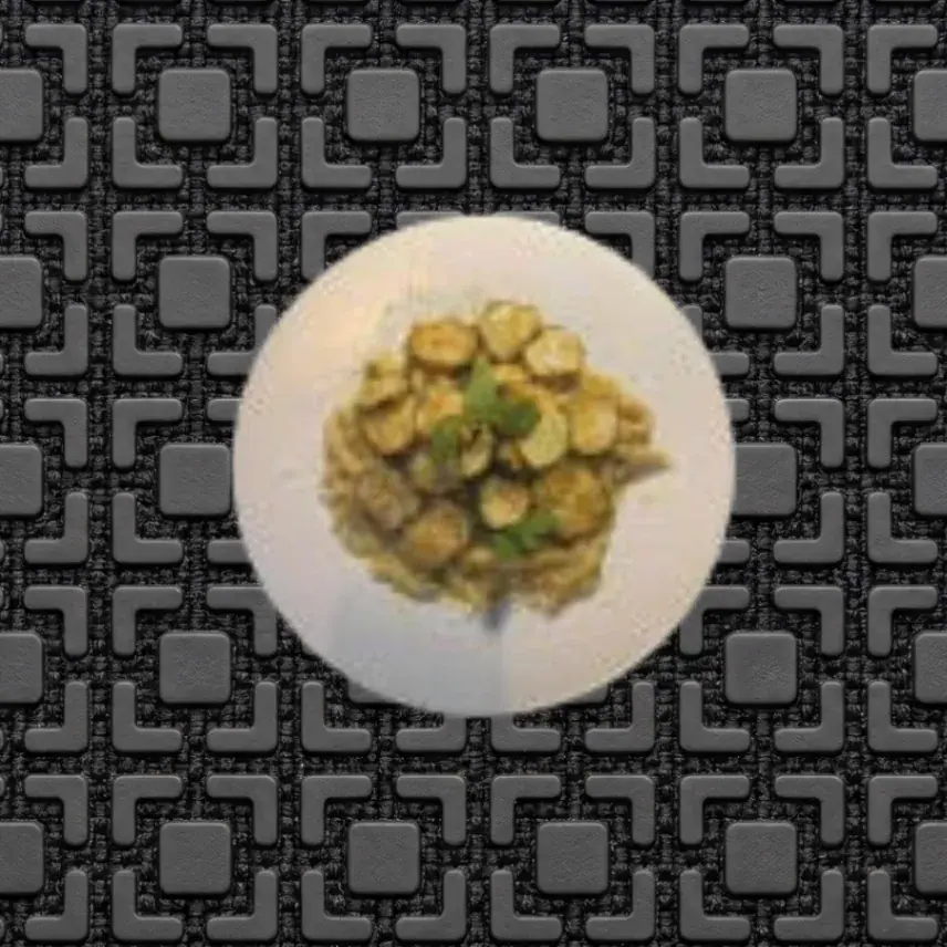 Busiate aux courgettes frites