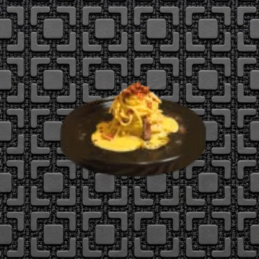 Spaghettoni Carbonara et guanciale croustillant